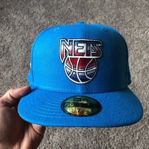 NETS. New Era Fitted w/ Tie Dye Bottom